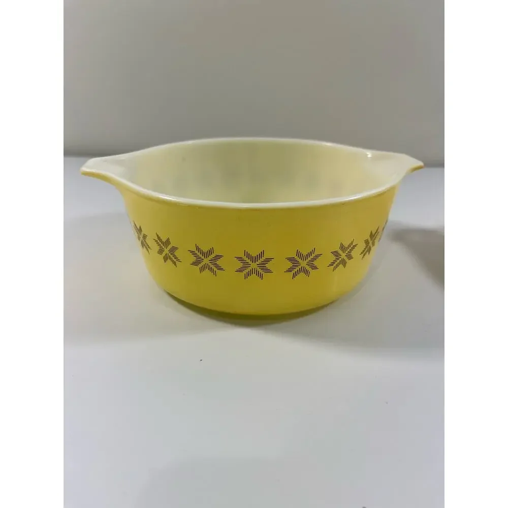 Vintage‎ Pyrex Town And Country Bakeware Set Orange Yellow Retro Cottagecore